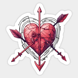 Cupid's Target Sticker